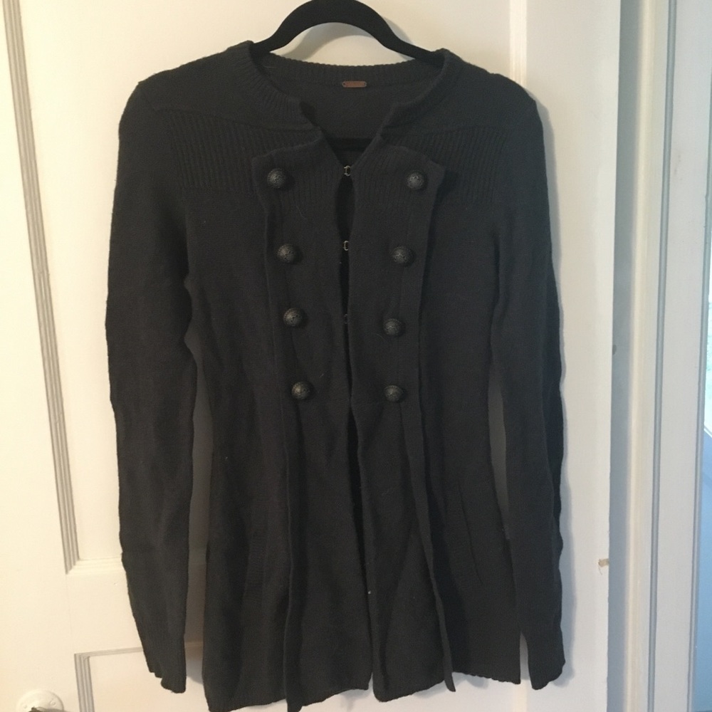 Evergreen free people wool sweater